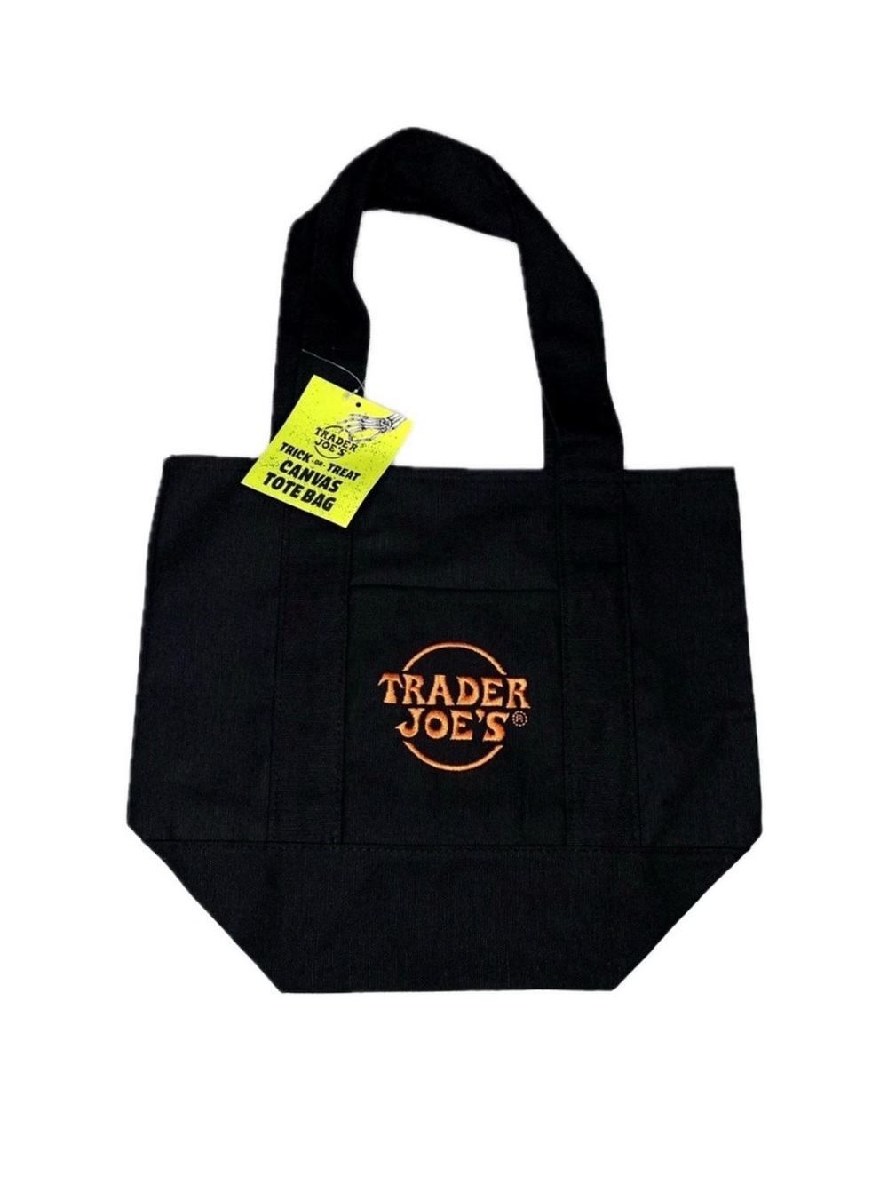 Trader Joe's Mini Tote Bag BLACK Limited Edition